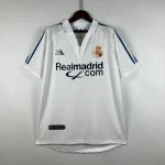 Camiseta retro Real Madrid blanca 2001-2002 primera equipación