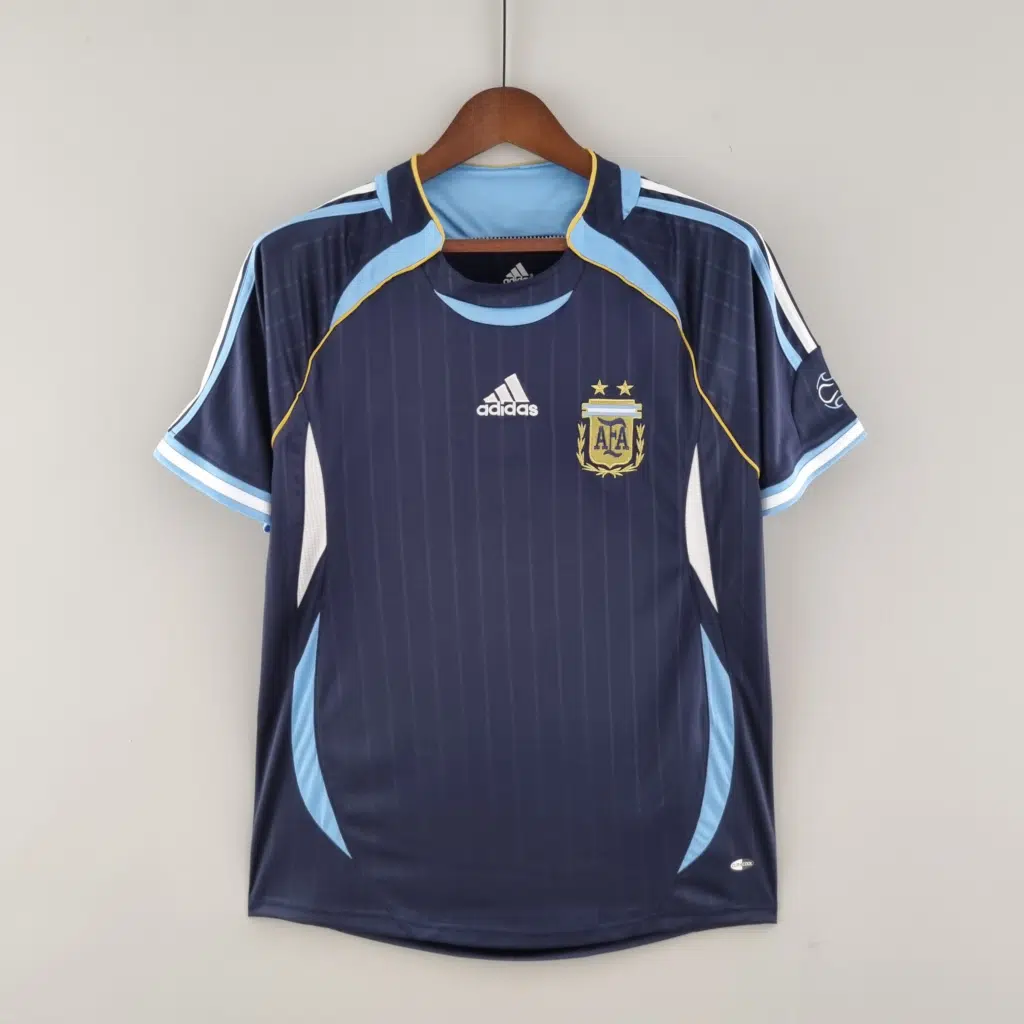 Camiseta retro azul Argentina 2006 segunda equipación