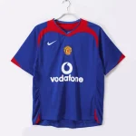 Camiseta retro azul Manchester United 2005-2006 segunda equipación