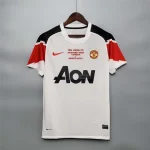 Camiseta retro blanca Manchester United 2010-2011 segunda equipación