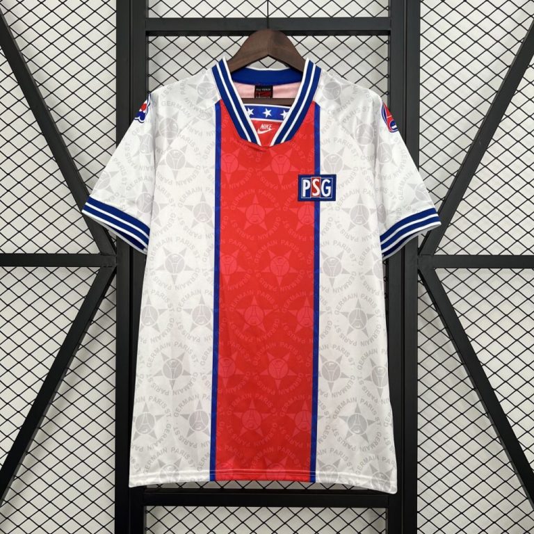 Camiseta visitante de Paris Saint-Germain 1994-95 de Nike, usada en partido
