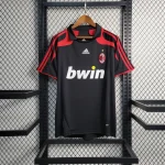 Camiseta retro negra AC Milan 2007-2008 tercera equipación