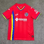 Camiseta roja Getafe 2025-2026 segunda equipación versión fan