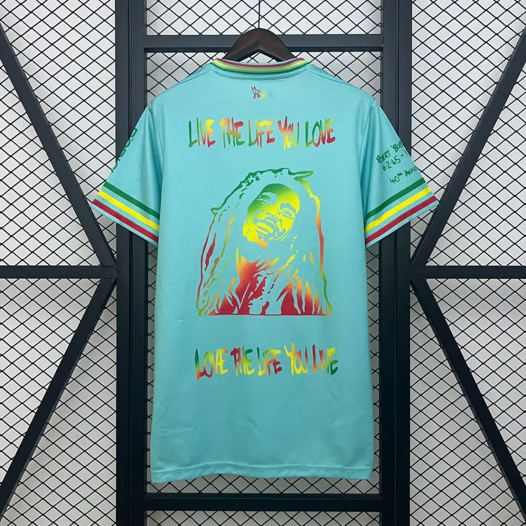 Camiseta verde Ajax Bob Marley 2025-2026 edición especial versión fan - Imagen 2