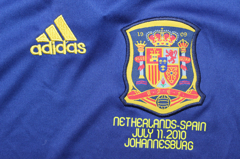 Conjunto Retro niño España 2010 azul segunda equipación - Imagen 5