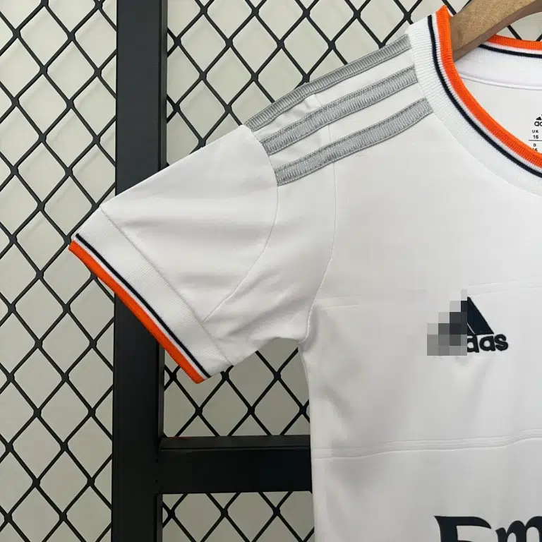 Conjunto retro niño blanco Real Madrid 2013-2014 primera equipación - Imagen 5