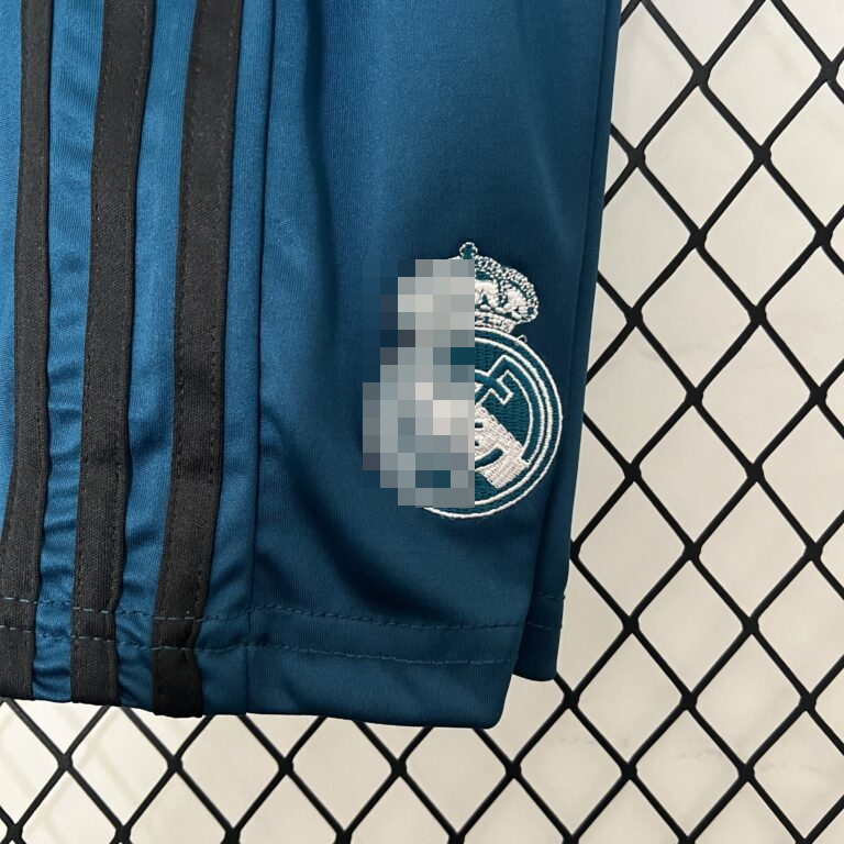 Conjunto retro niño azul Real Madrid 2017-2018 tercera equipación - Imagen 7