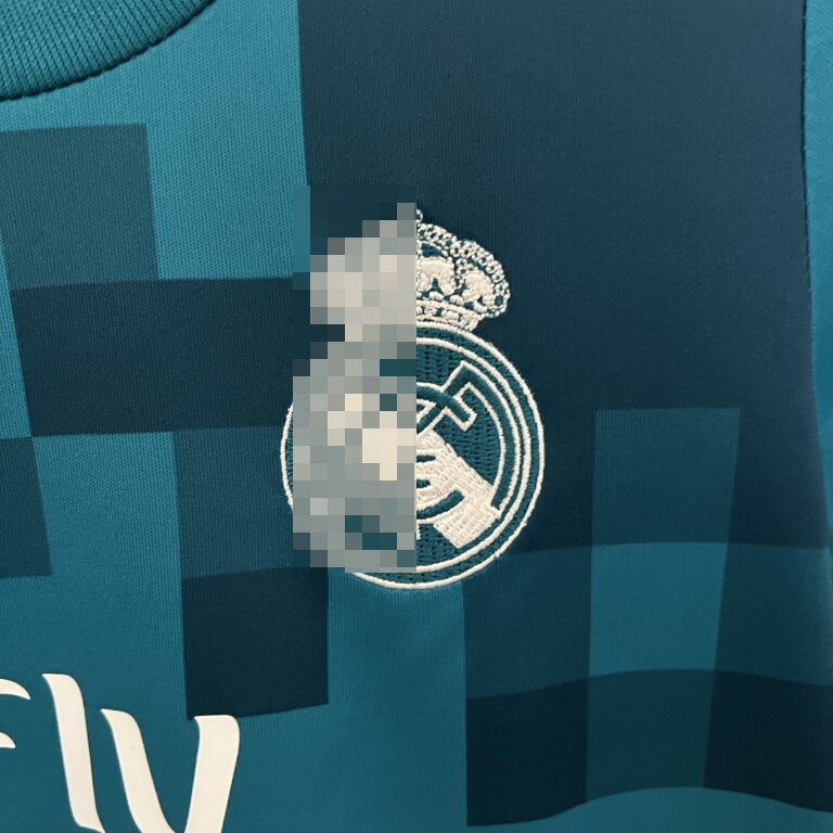 Conjunto retro niño azul Real Madrid 2017-2018 tercera equipación - Imagen 6