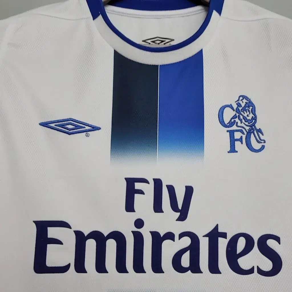 Camiseta Chelsea 2003-2005 blanco segunda equipación - Imagen 2