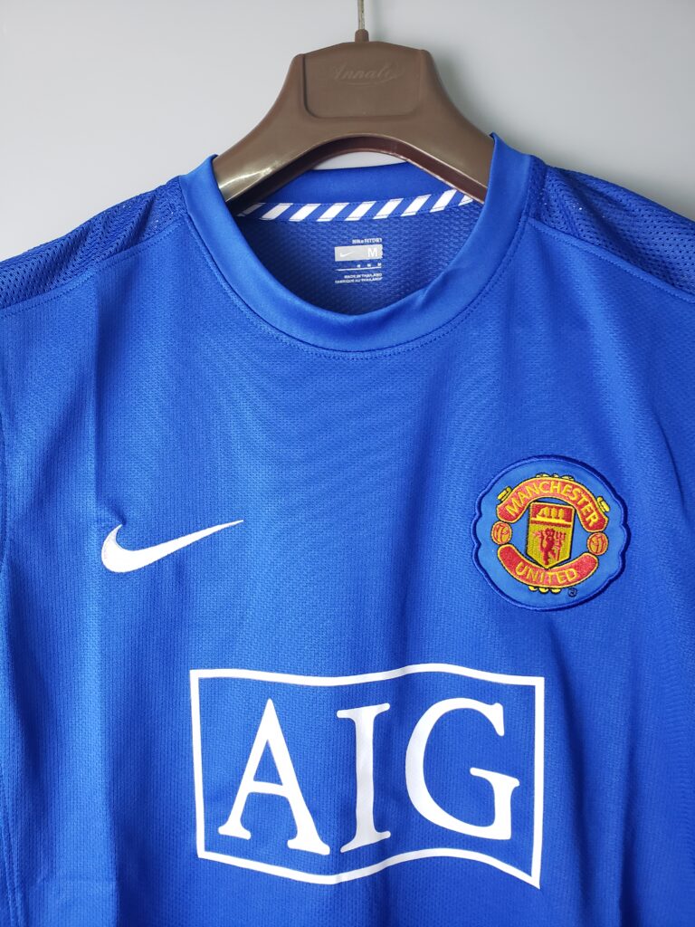 Camiseta Manchester United 2008 azul segunda equipación - Imagen 3