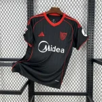 Camiseta Sevilla negro 2025-2026 tercera equipación versión fan