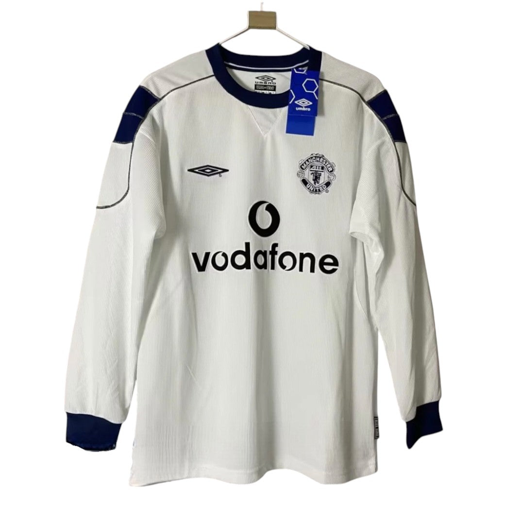 Camiseta Manchester United 2000-2001 Visitante Manga Larga para adulto