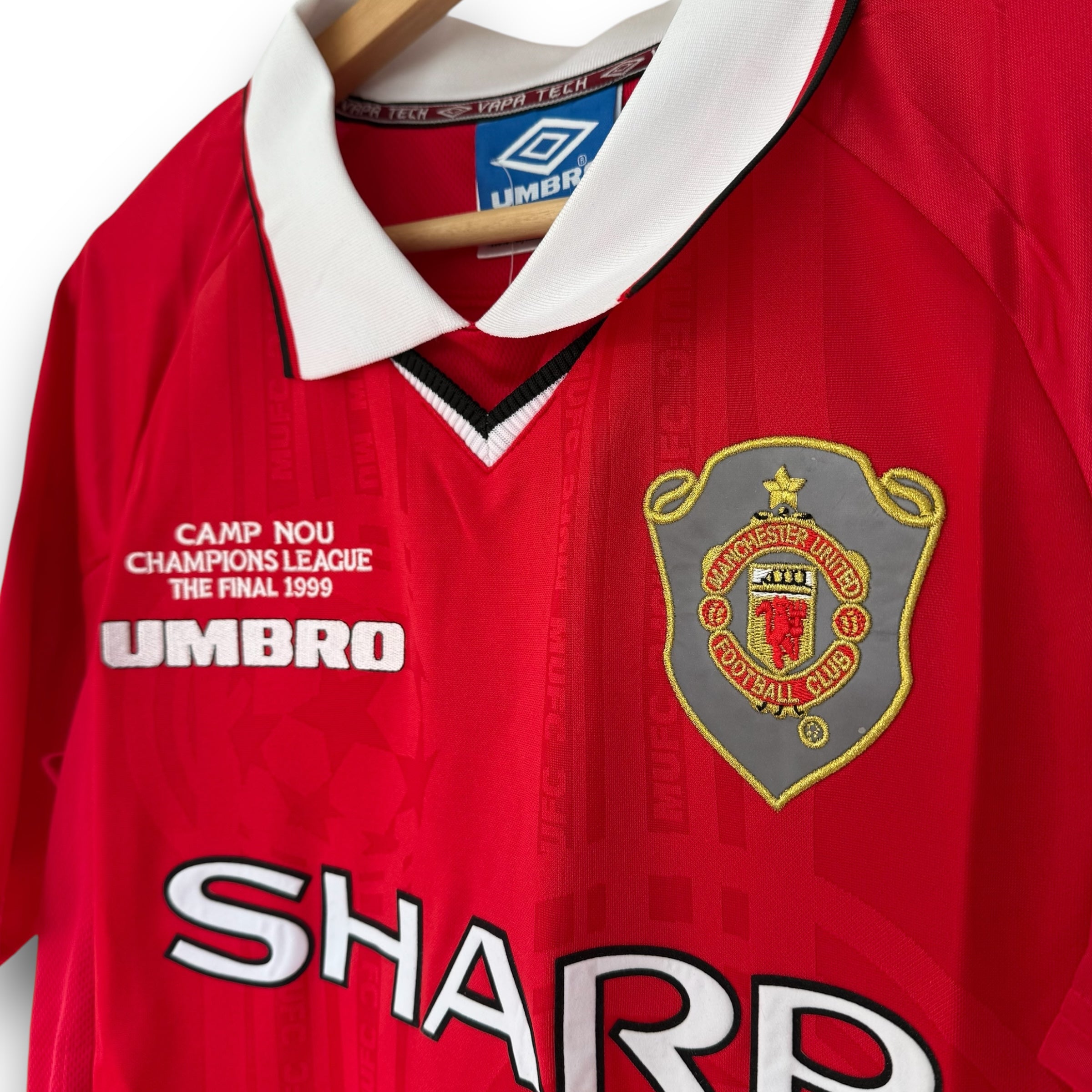 Camiseta Manchester United 1999-2000 Local Final UCL manga corta para adulto - Imagen 2