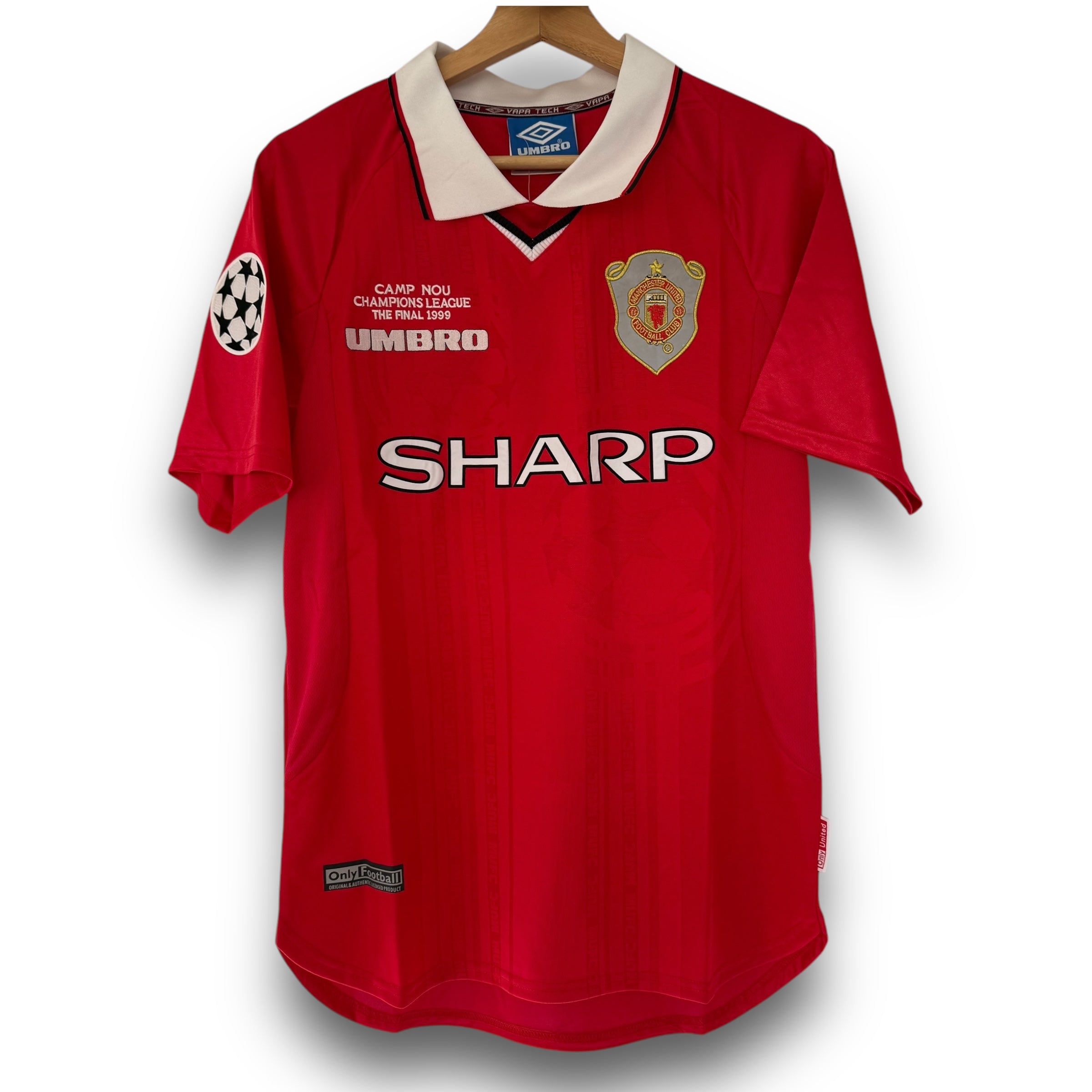 Camiseta Manchester United 1999-2000 Local Final UCL manga corta para adulto