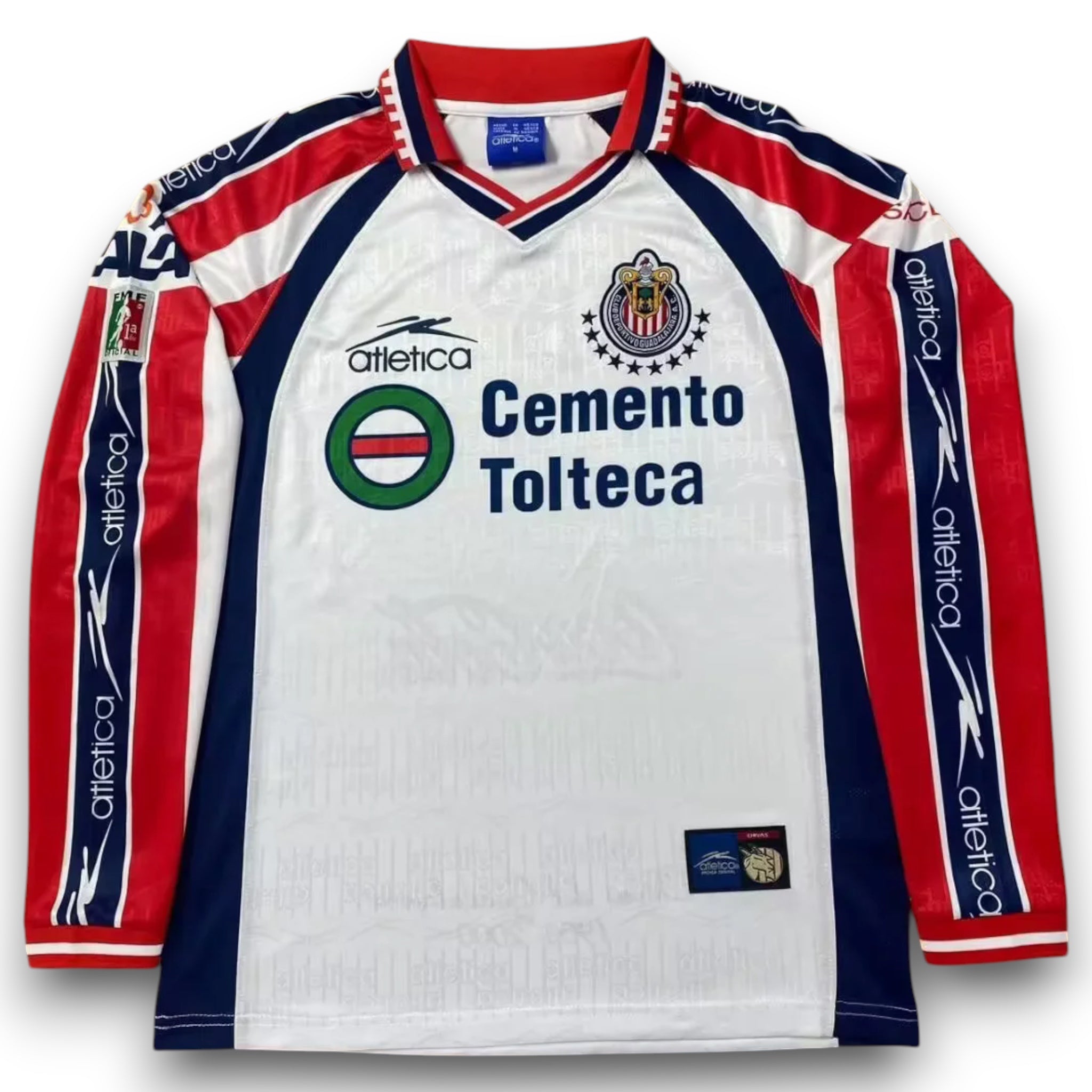 Camiseta Chivas 1999-2000 Visitante Manga Larga para adulto