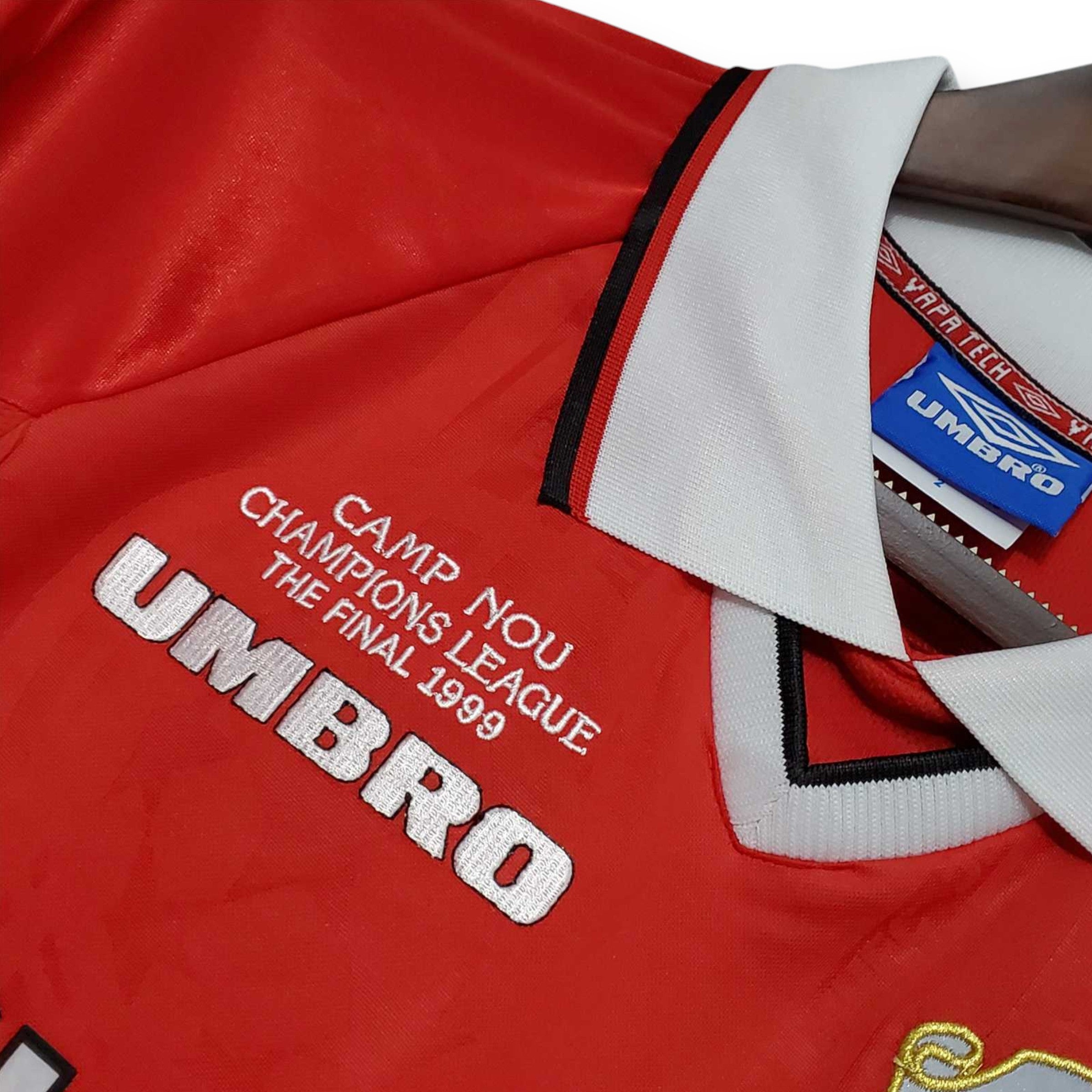 Camiseta Manchester United 1999-2000 Local Manga Larga - Final UCL para adulto - Imagen 3