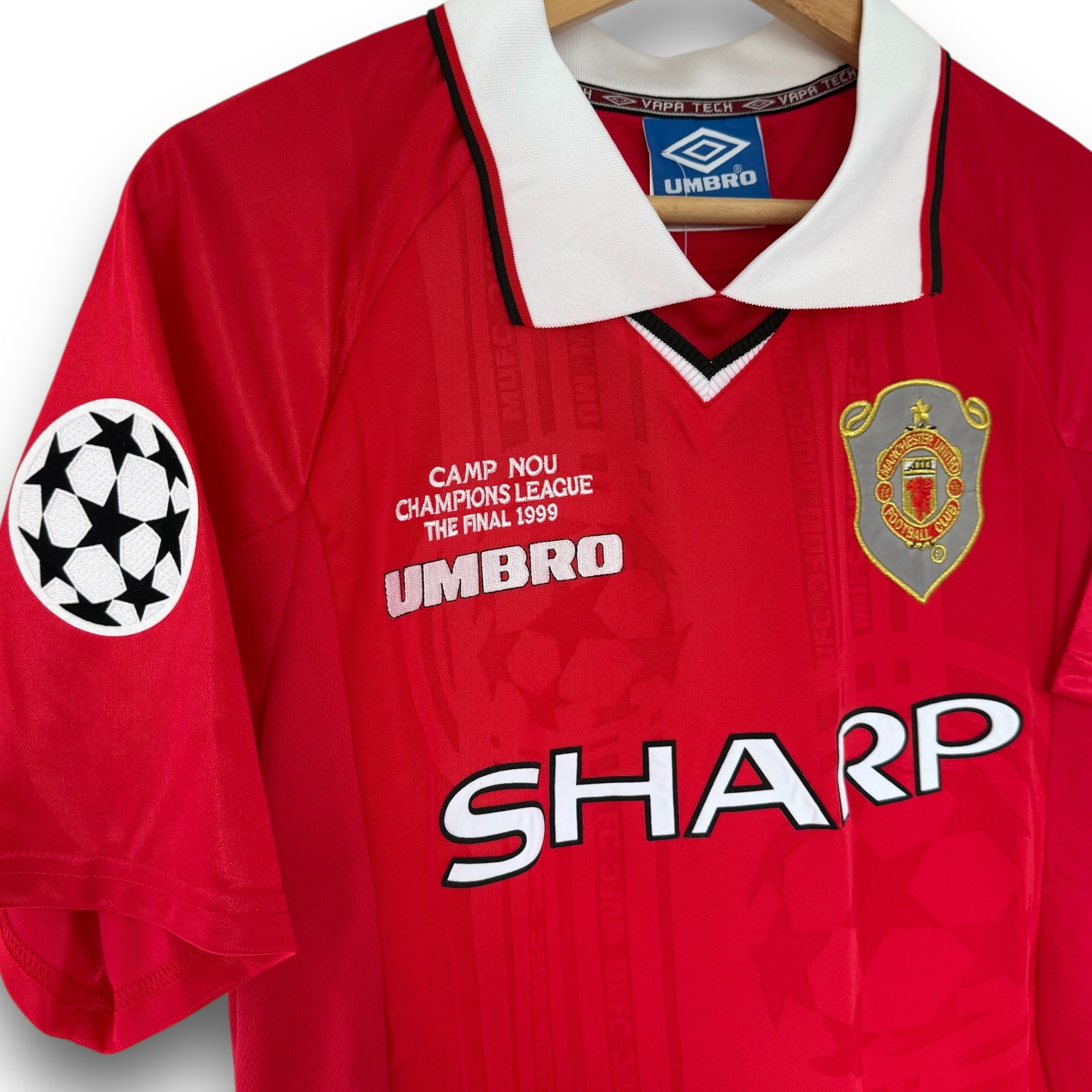 Camiseta Manchester United 1999-2000 Local Final UCL manga corta para adulto - Imagen 3