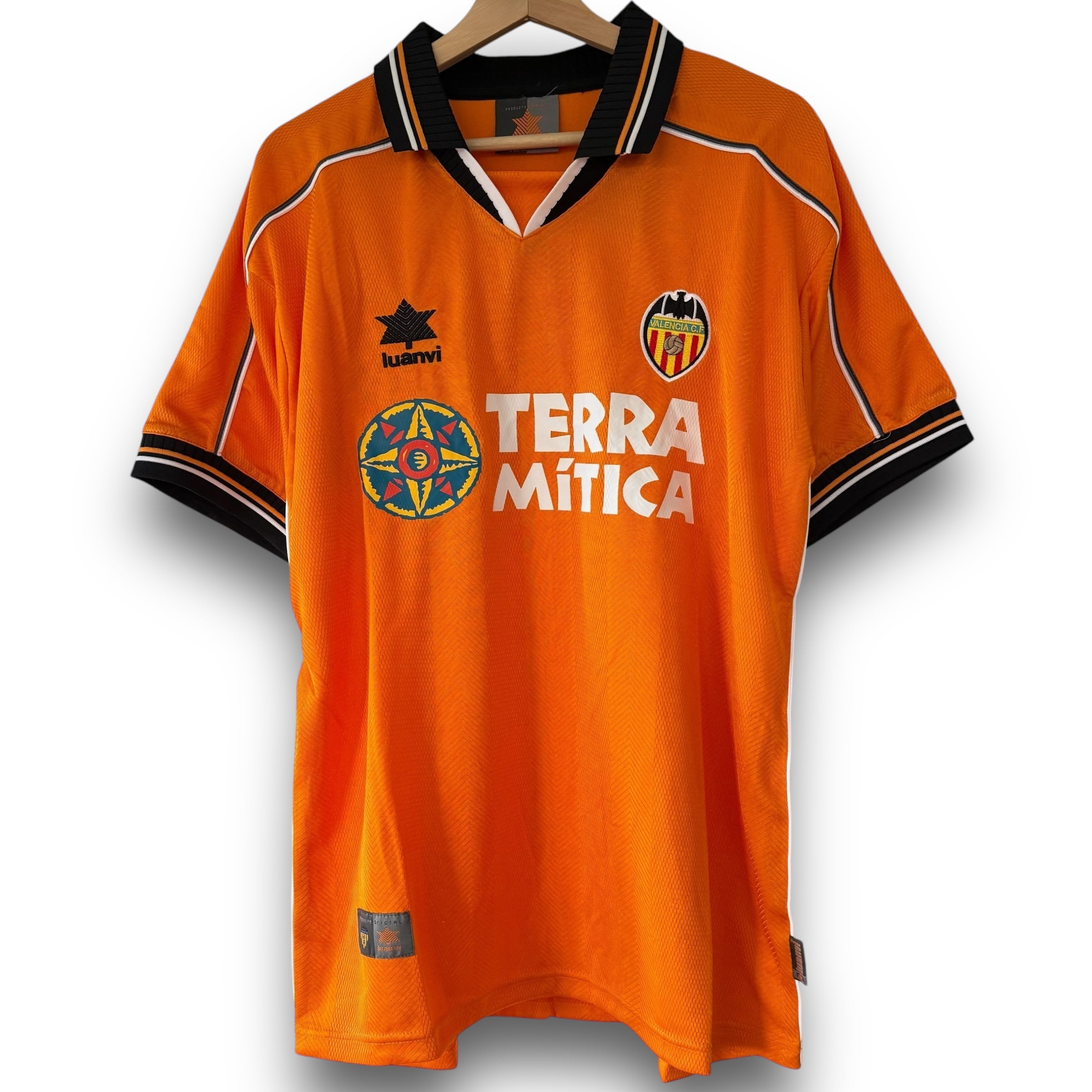 Camiseta Valencia CF 1999-2000 Local manga corta para adulto