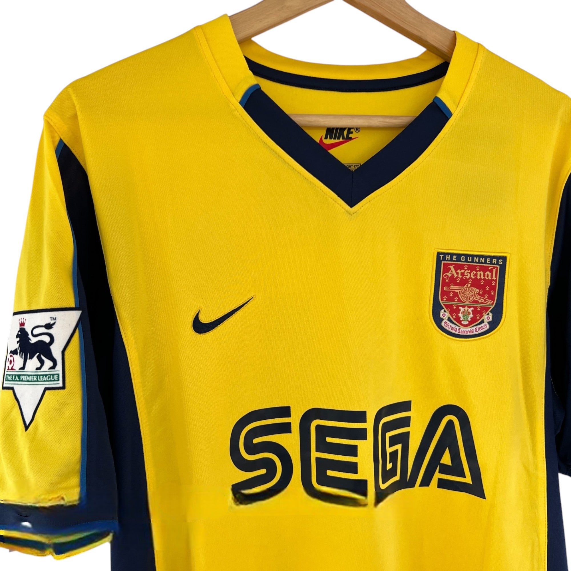 Camiseta Arsenal 1999-00 Visitante manga corta para adulto - Imagen 2