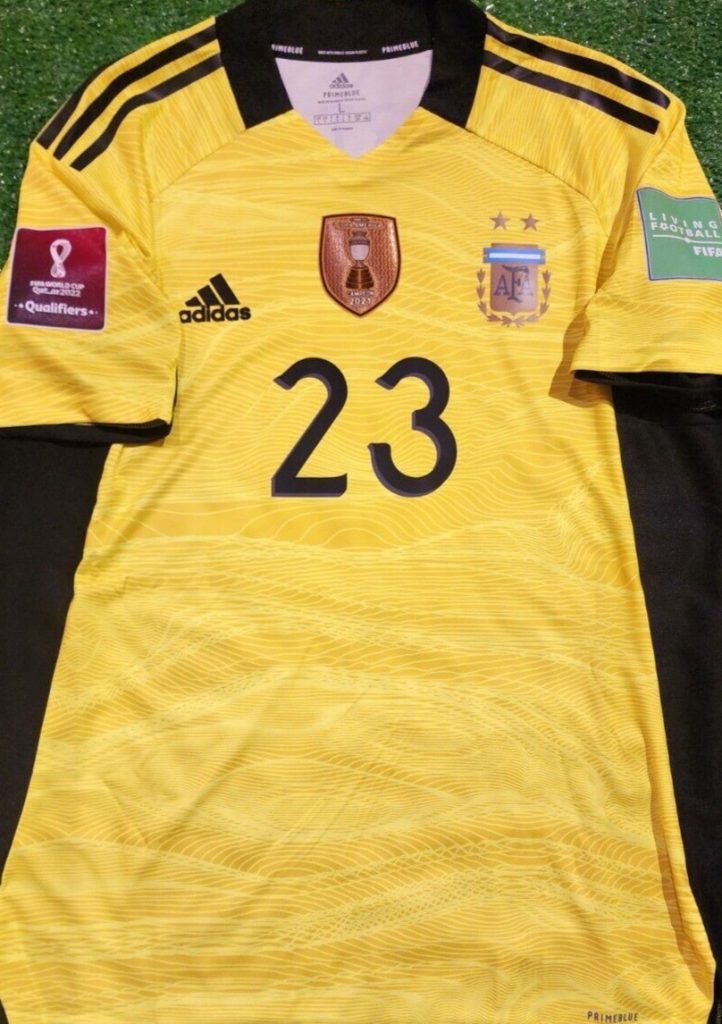 Equipación de portero de Argentina 2021/2022