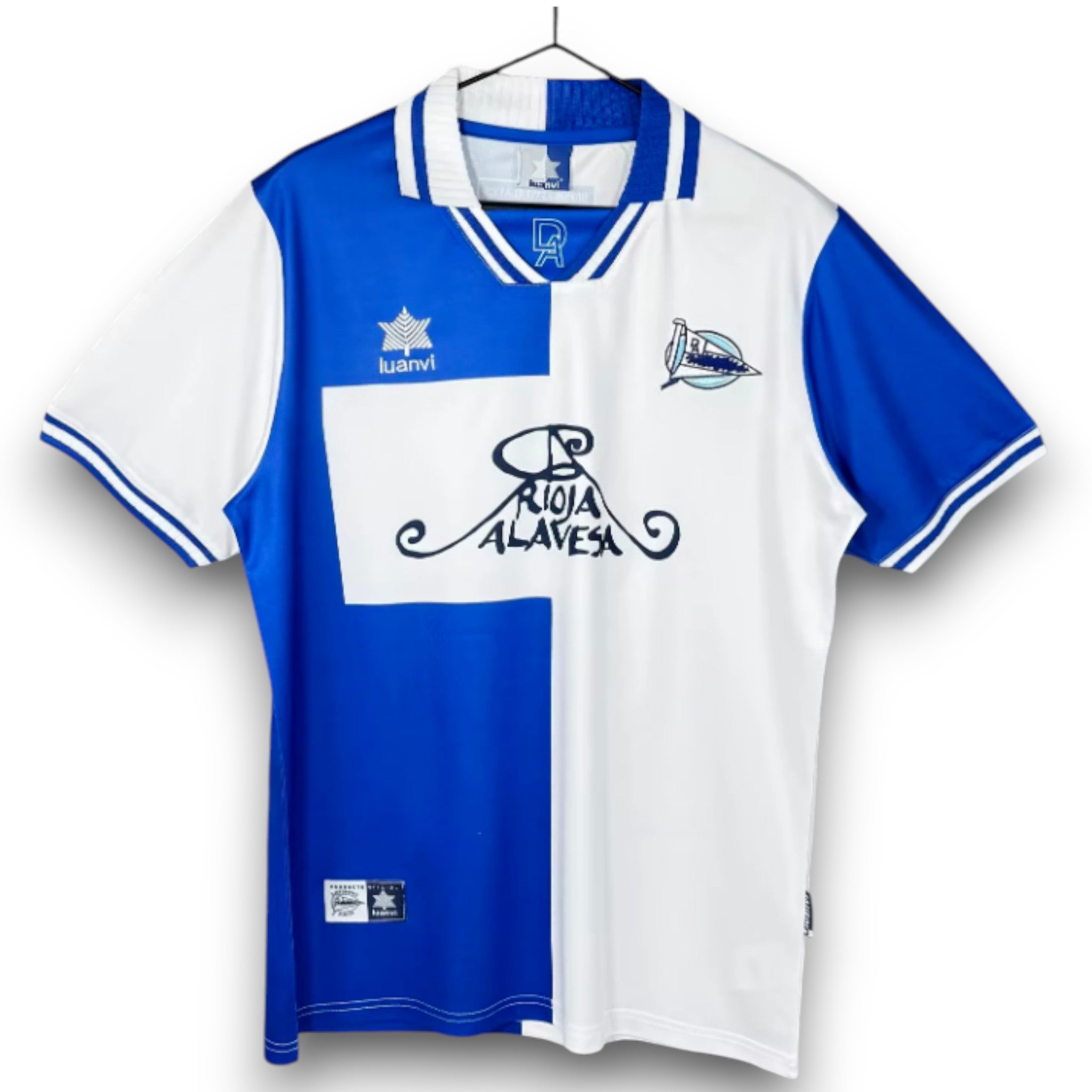 Camiseta Alavés 2000-2001 Local UEFA manga corta para adulto