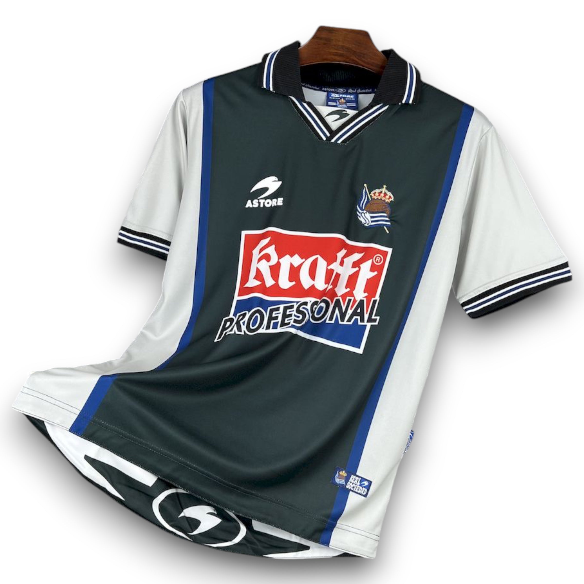 Camiseta Real Sociedad 2000-2002 Visitante manga corta para adulto