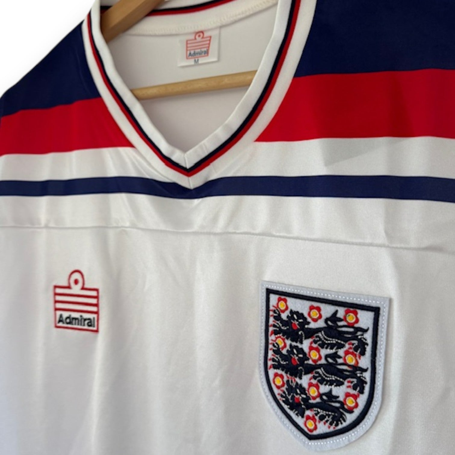 Camiseta Inglaterra 1980 Local manga corta para adulto - Imagen 4