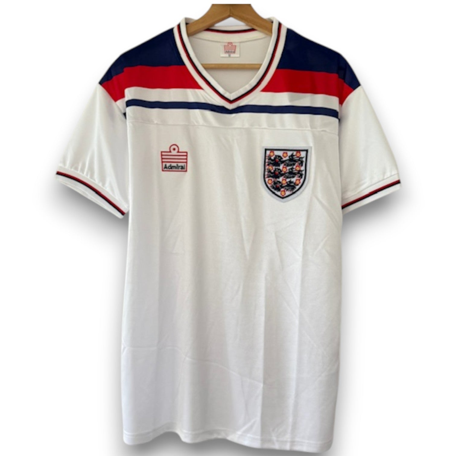 Camiseta Inglaterra 1980 Local manga corta para adulto