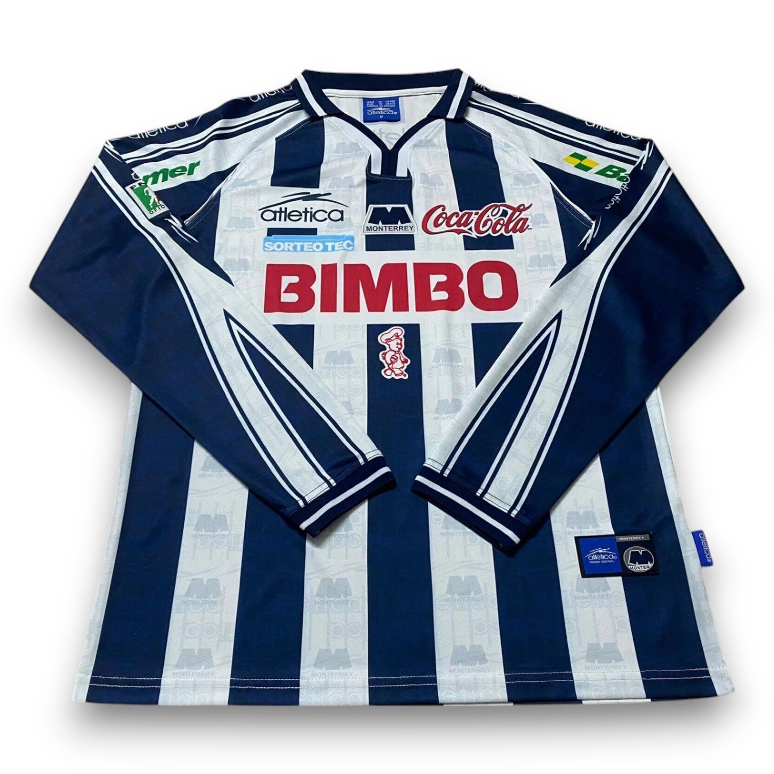 Camiseta Monterrey 1999-2000 Local Manga Larga para adulto