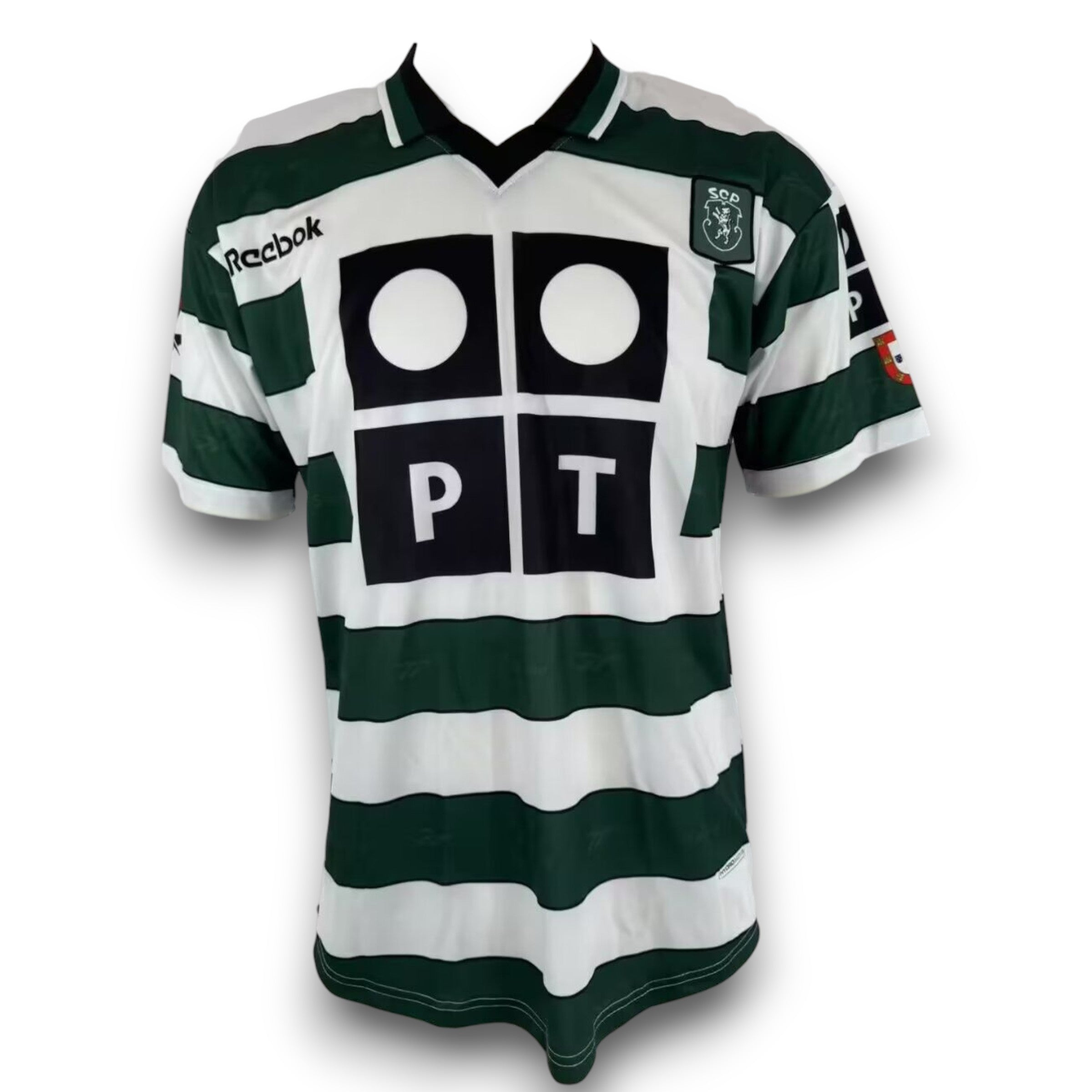 Camiseta Sporting de Lisboa 2000-2001 Local manga corta para adulto