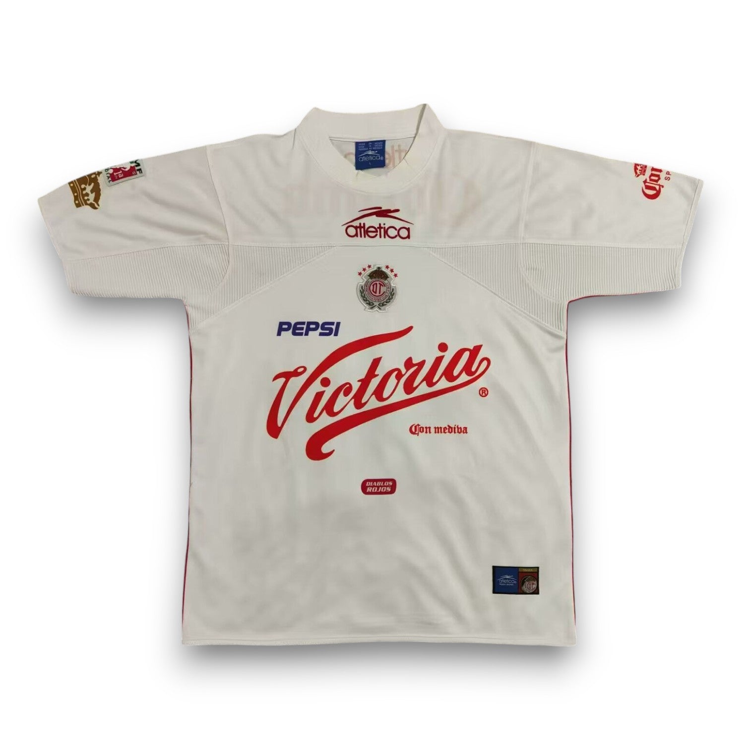 Camiseta Deportivo Toluca 2000-2001 Visitante manga corta para adulto