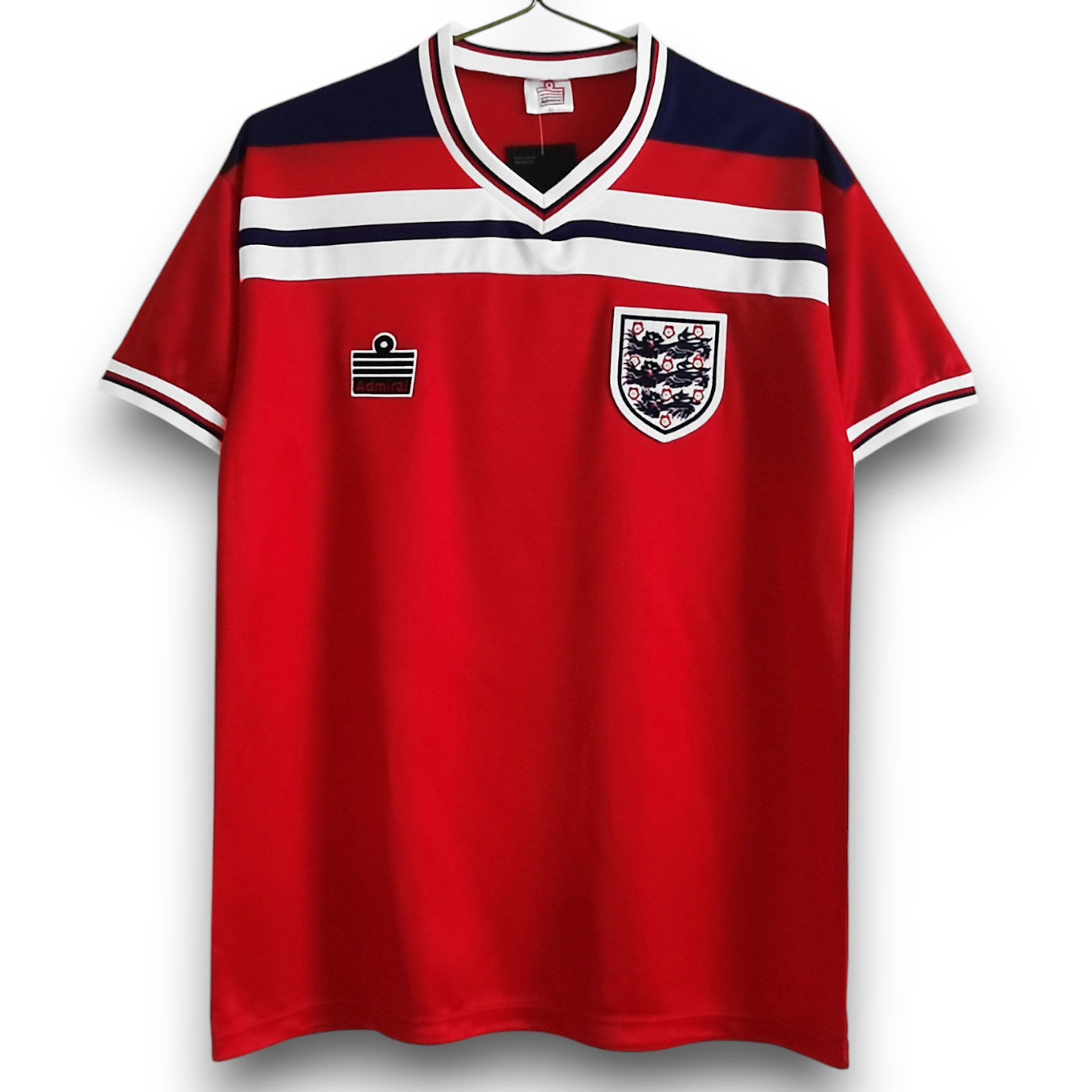 Camiseta Inglaterra 1980 Visitante manga corta para adulto