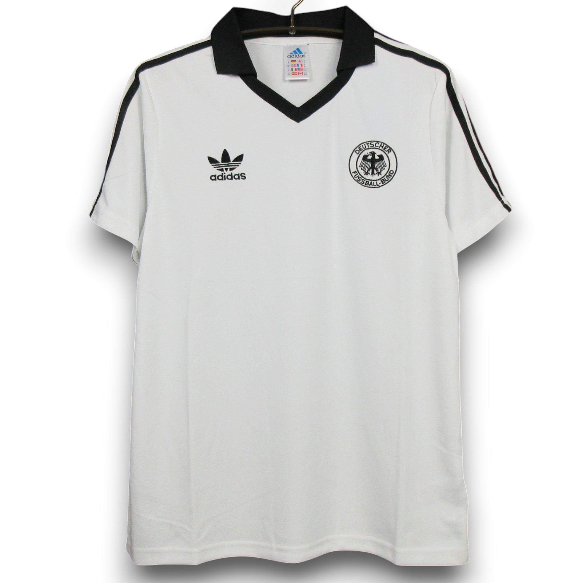 Camiseta Alemania 1980 Local manga corta para adulto