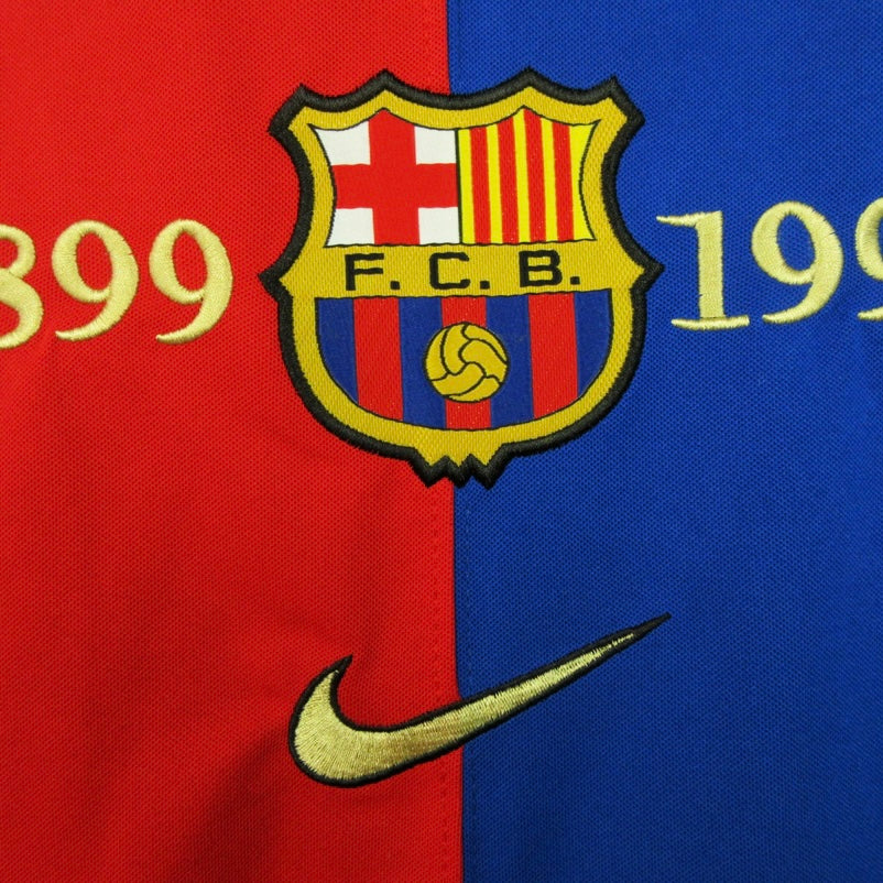 Camiseta Barcelona 1999-2000 Local manga corta para adulto - Imagen 3