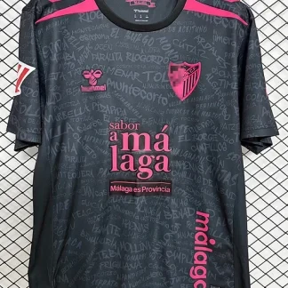 Camiseta Malaga CF 2026-2027 Negro Tercera Equipacion Version Fan