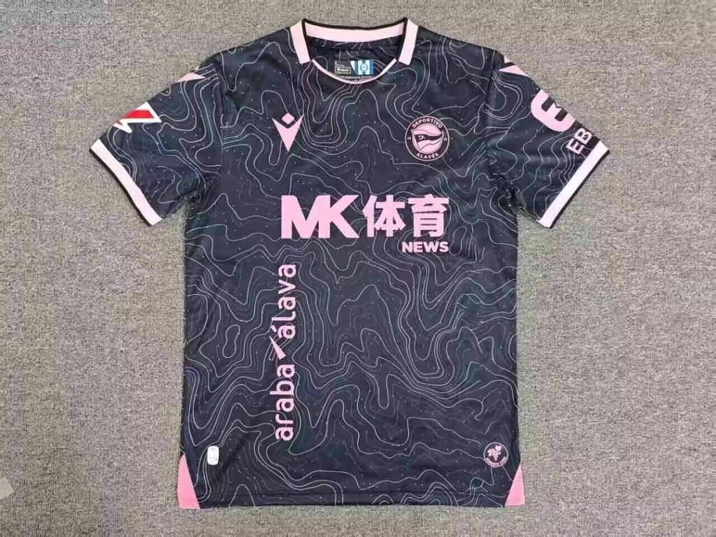 Camiseta Alaves 2026-2027 Negro Segunda Equipacion Version Fan