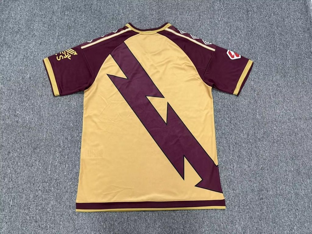 Camiseta Rayo Vallecano 2026-2027 Dorado Tercera Equipacion versión fan - Imagen 2