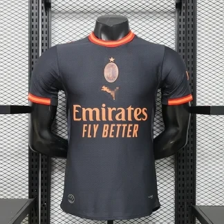Camiseta AC Milan negro 2026-2027 tercera equipacion versión jugador