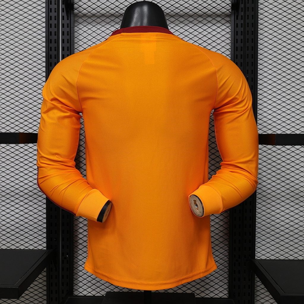 Camiseta naranja AS Roma 2026-2027 manga larga edición especial versión jugador - Imagen 2