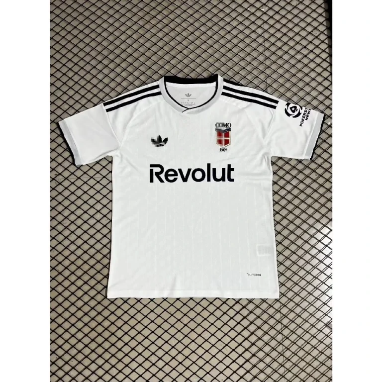 Camiseta COMO 2026-2027 Blanco Segunda equipacion version fan