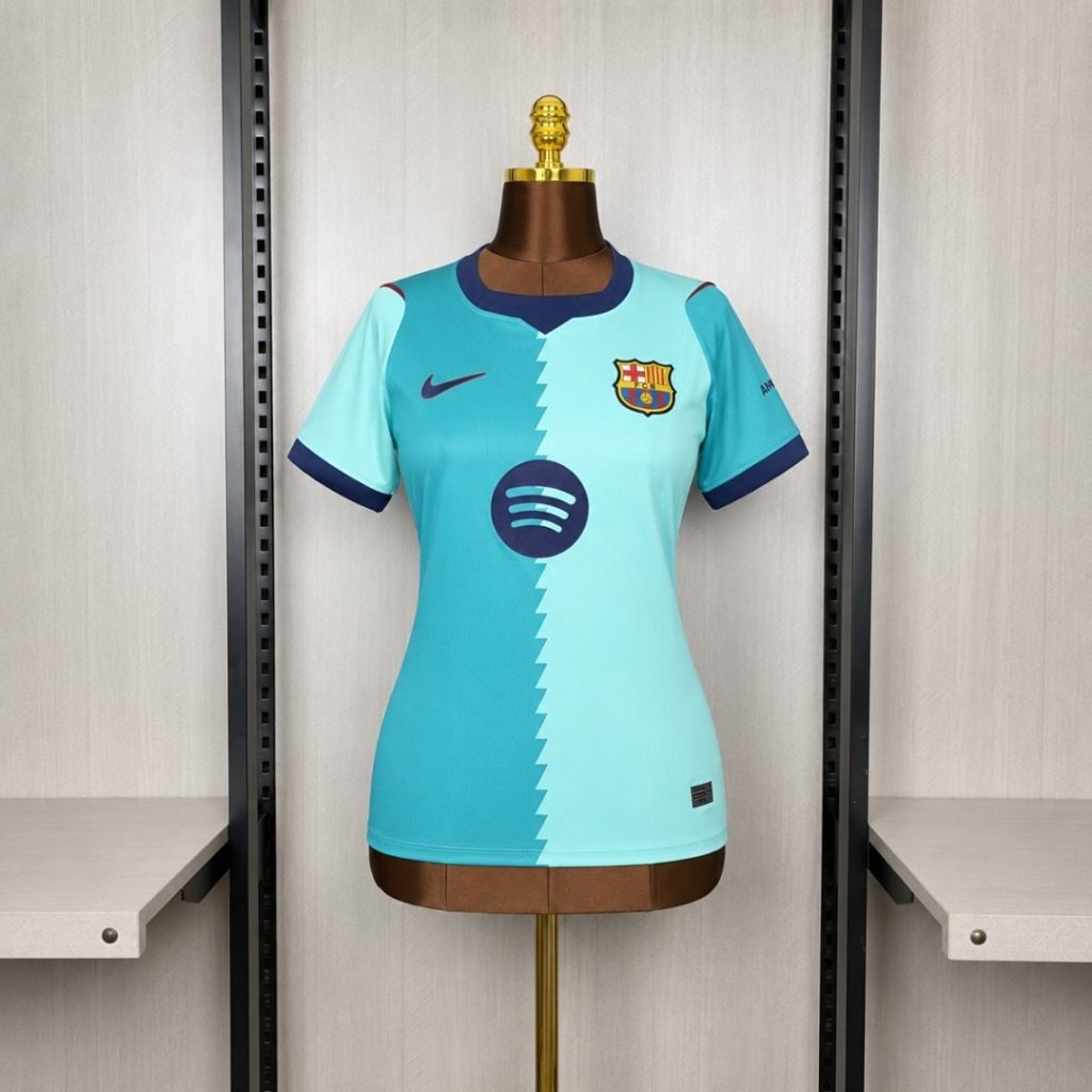 Camiseta Mujer FC Barcelona Turquesa 2026-2027 Tercera Equipacion Version fan