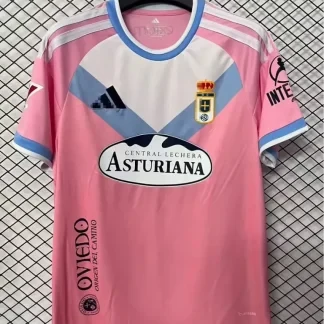 Camiseta Real Oviedo 2026-2027 rosa tercera equipacion version fan