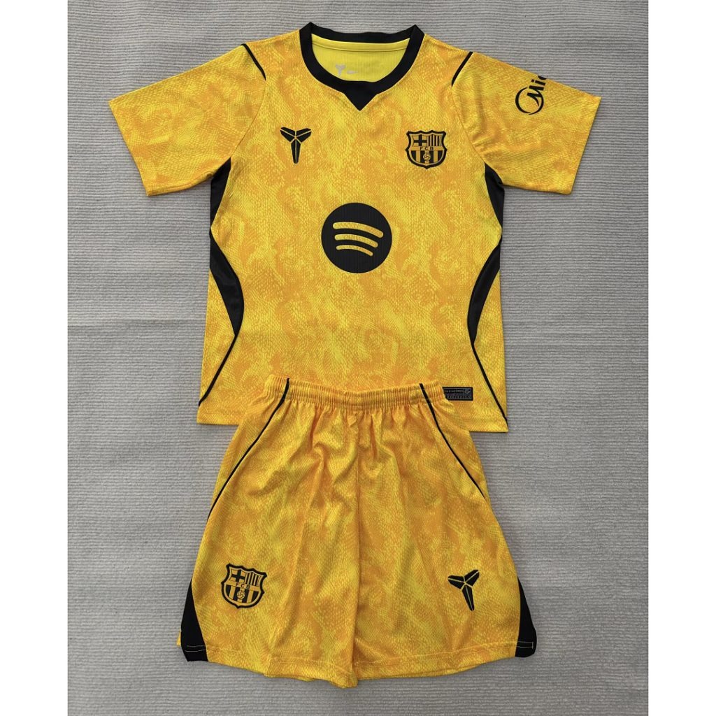 Conjunto Niño Portero FC Barcelona 2026-2027 Amarillo