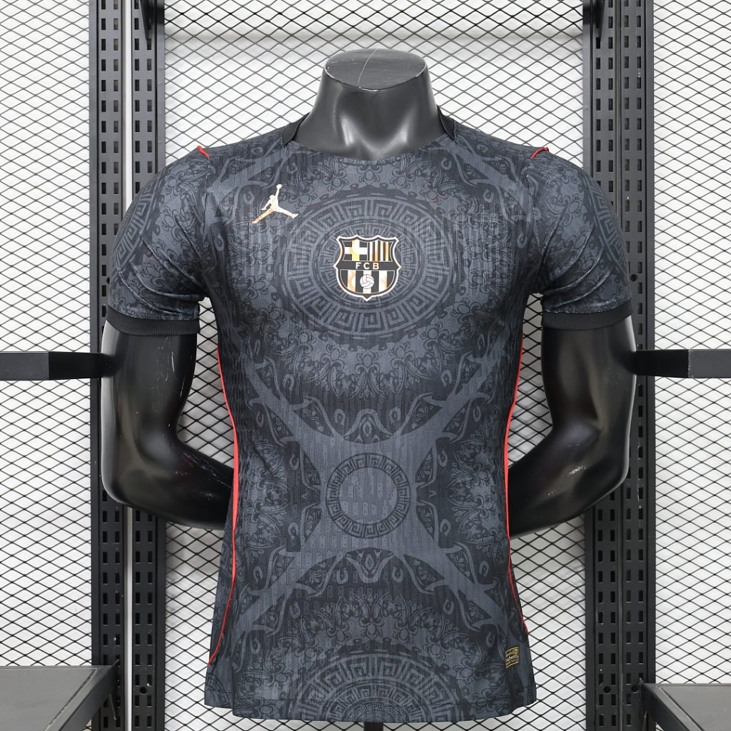 Camiseta FC Barcelona 2026-2027 Negro X jordan Edicion Epecial Version Jugador
