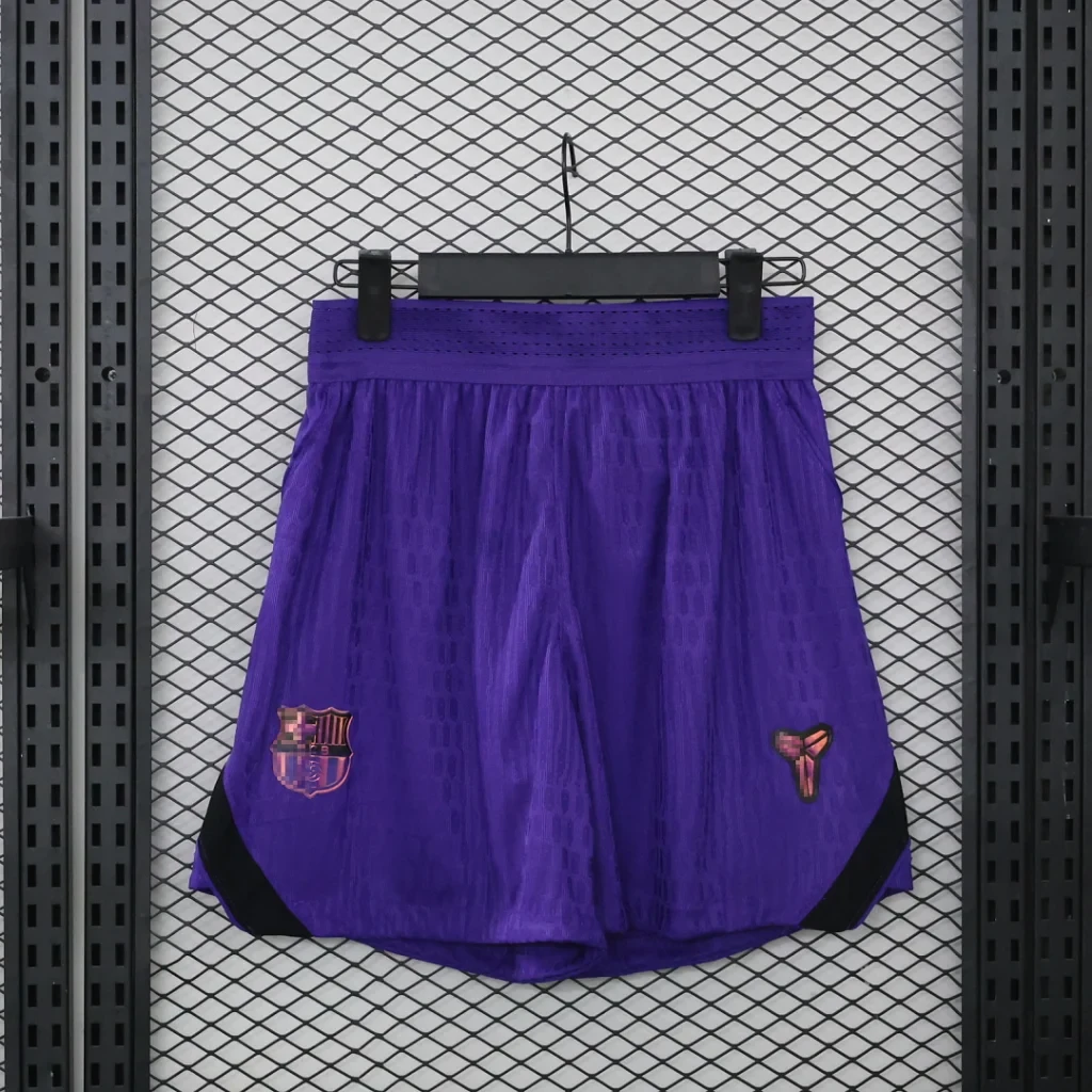Pantalon corto FC Barcelona 2026-2027 Morado segunda equipacion versión fan