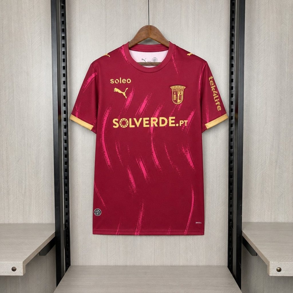 Camiseta Roja Braga 2026-2027 Segunda Equipacion Version Fan