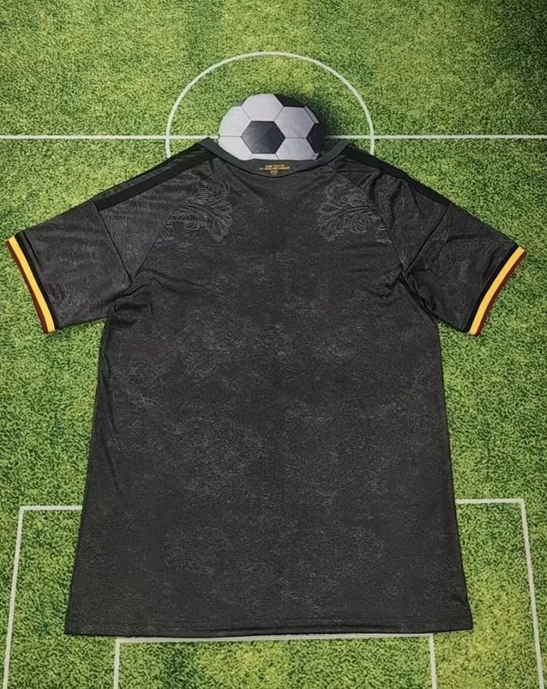 Camiseta negra AS Roma 2026-2027 tercera equipacion version fan - Imagen 2