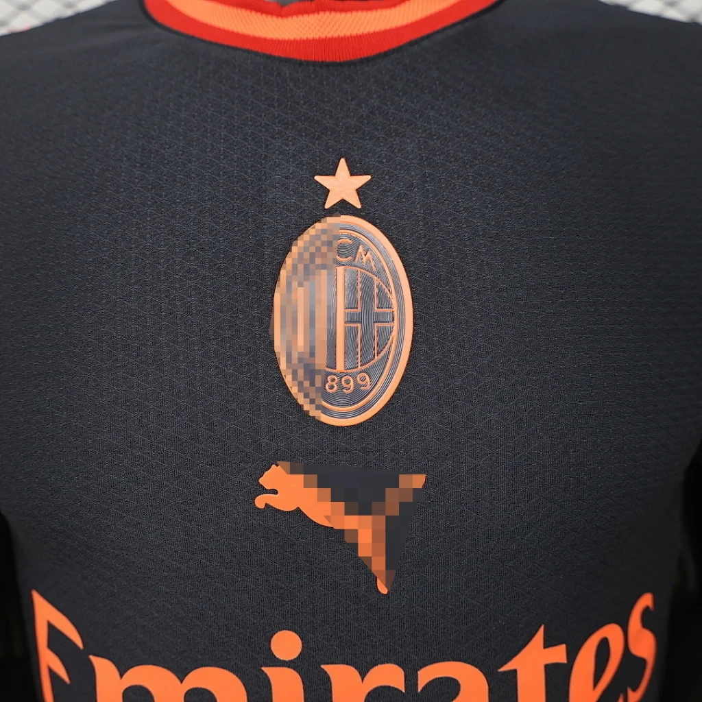Camiseta AC Milan negro 2026-2027 tercera equipacion versión jugador - Imagen 4
