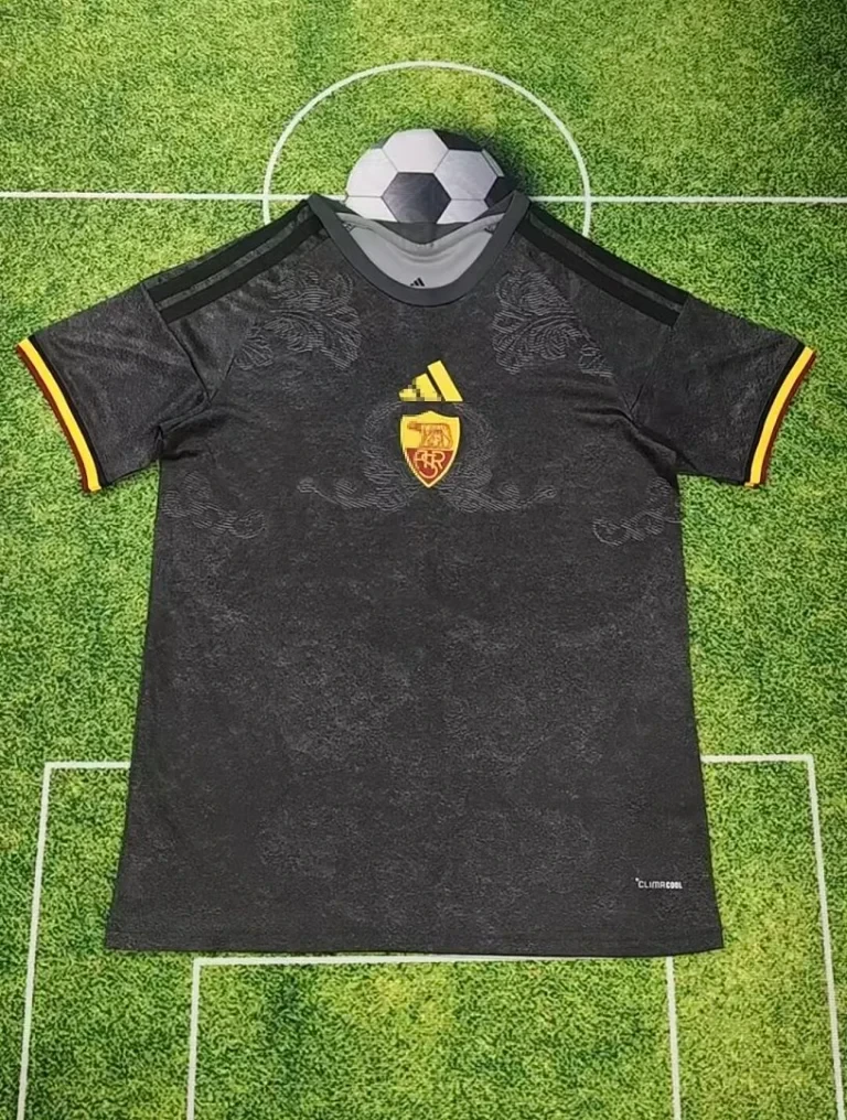 Camiseta negra AS Roma 2026-2027 tercera equipacion version fan