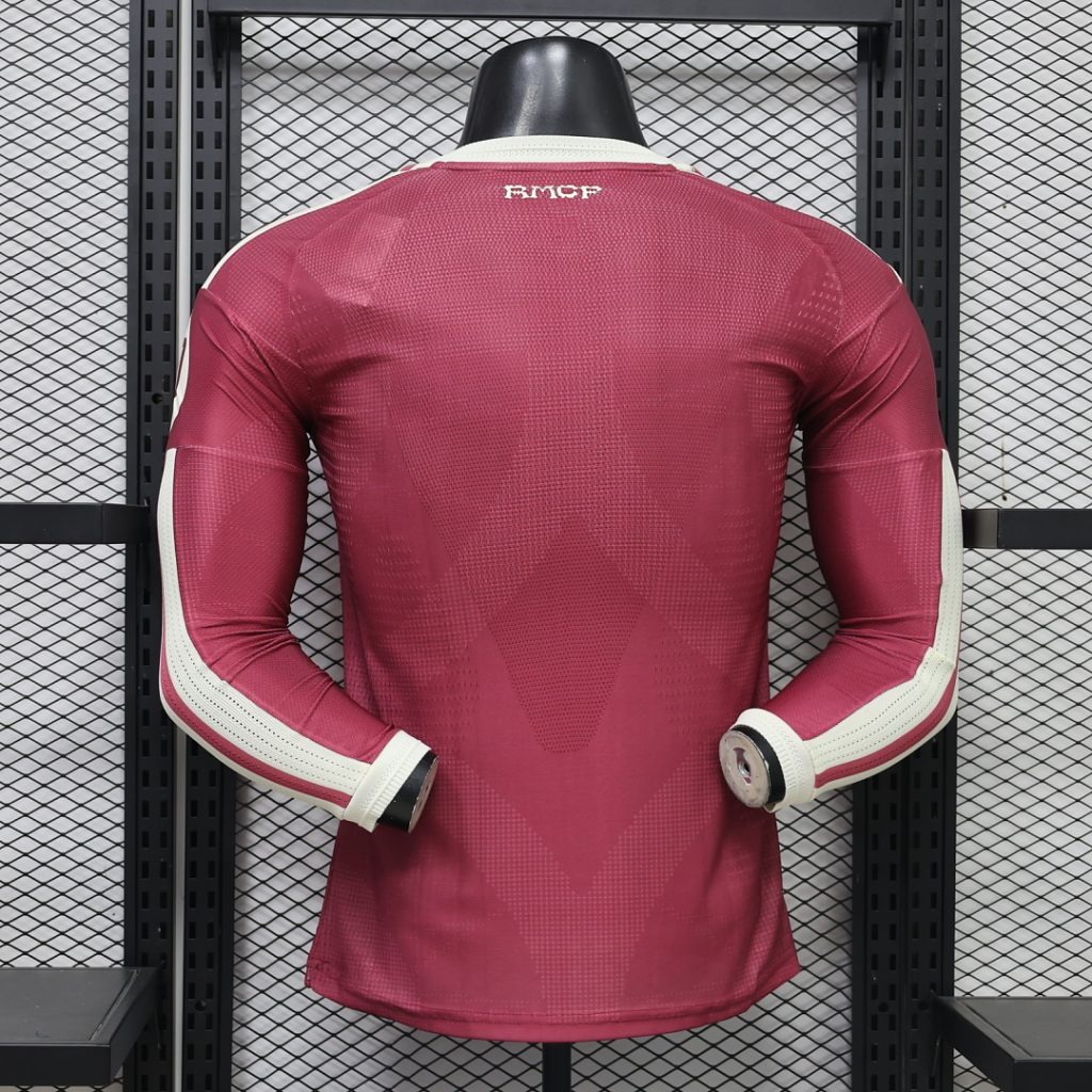 Camiseta Real Madrid rosa 2026-2027 Manga Larga Tercera Equipacion versión jugador - Imagen 6